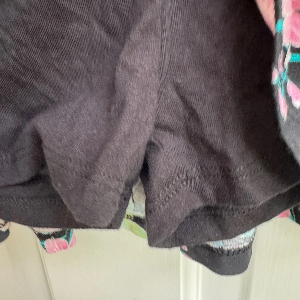 NWOT The Children's Place 2T Girls Black Multicolor Floral Skort Skirt